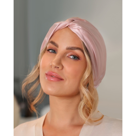 Lenoites Mulberry Silk Sleeping Cap Rosa