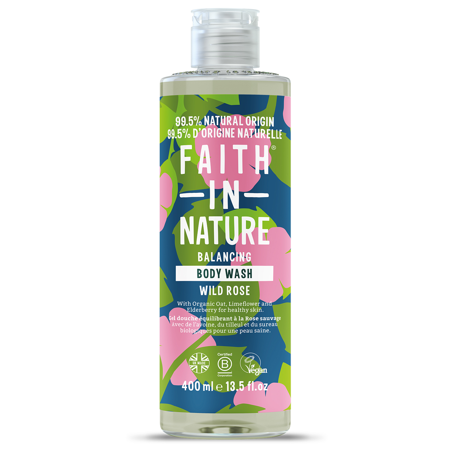 Faith in Nature Wild Rose Body Wash 400 ml