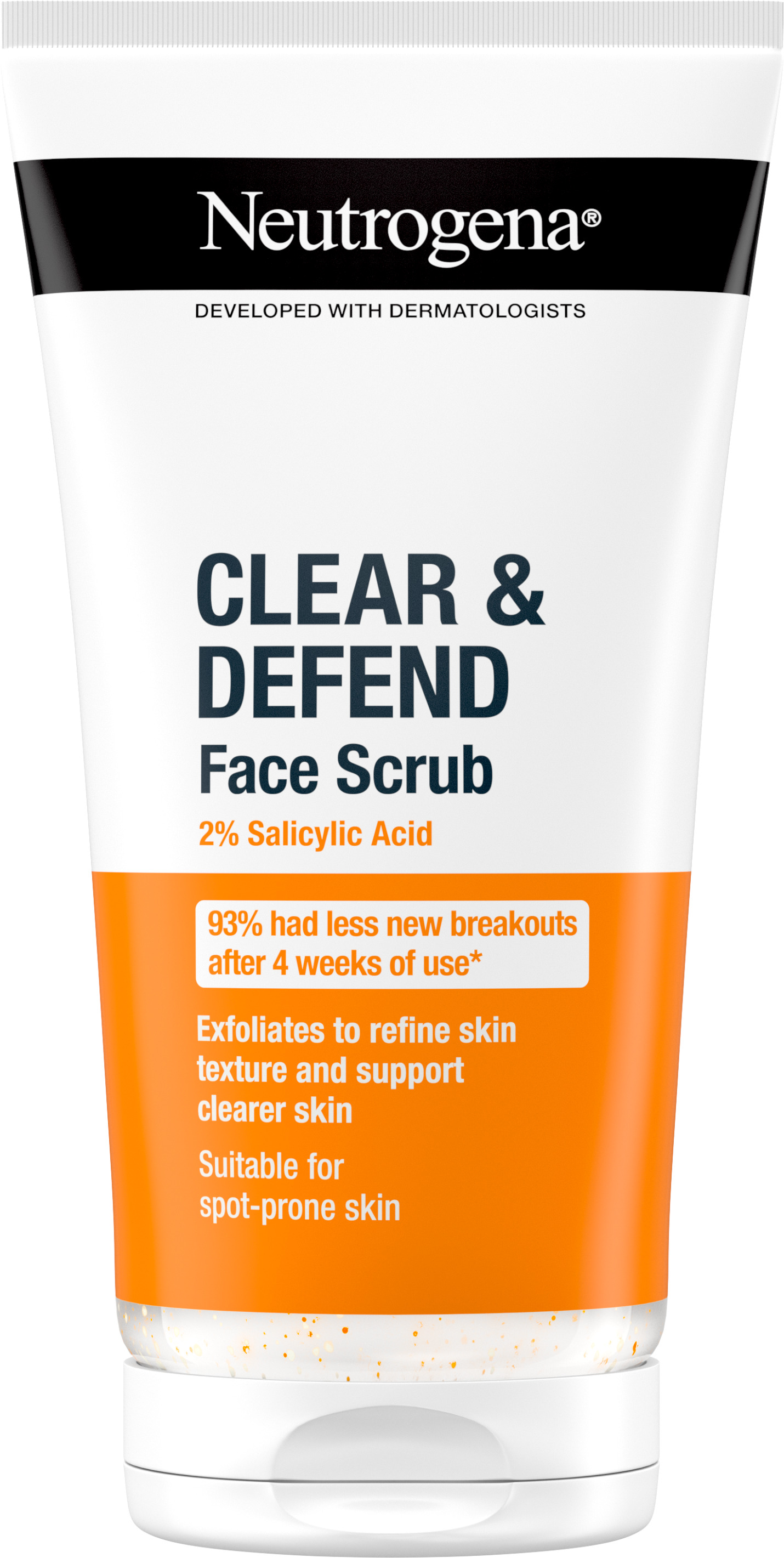 Neutrogena® Clear & Defend 2 % Salicylic Acid Face Scrub 150 ml