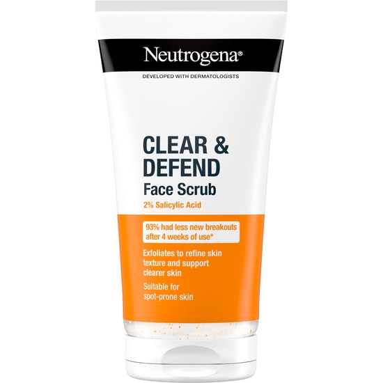Neutrogena® Clear & Defend 2 % Salicylic Acid Face Scrub 150 ml