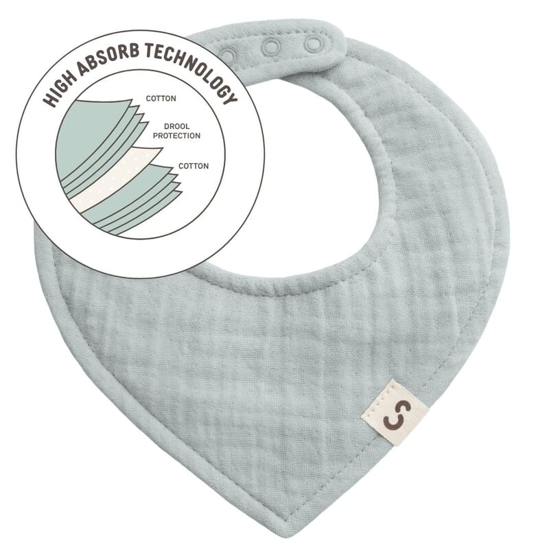 Stuckies STUCKIES High Absorbency Bib Grey