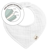 STUCKIES High Absorbency Bib White