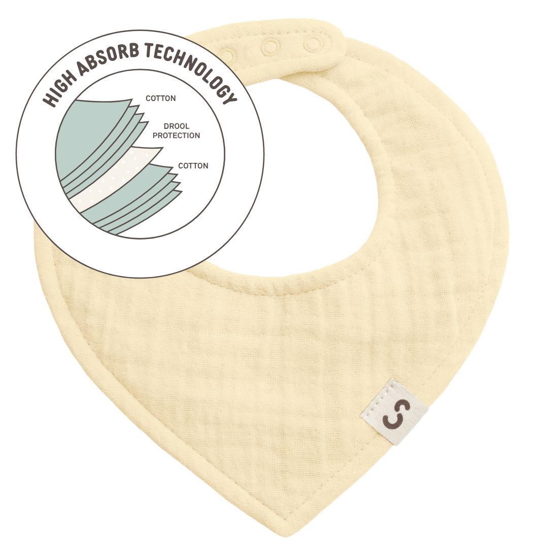 STUCKIES High Absorbency Bib Off-white
