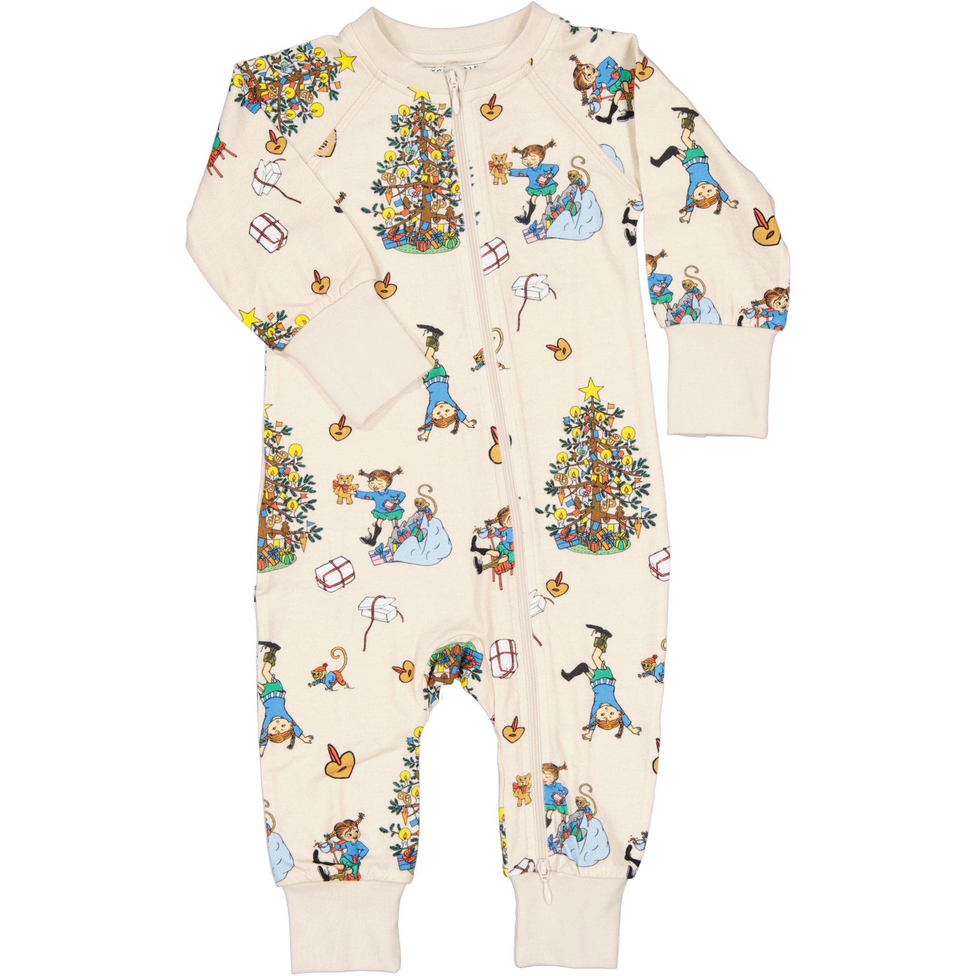Geggamoja Pippi Långstrump Pyjamas Beige 98/104