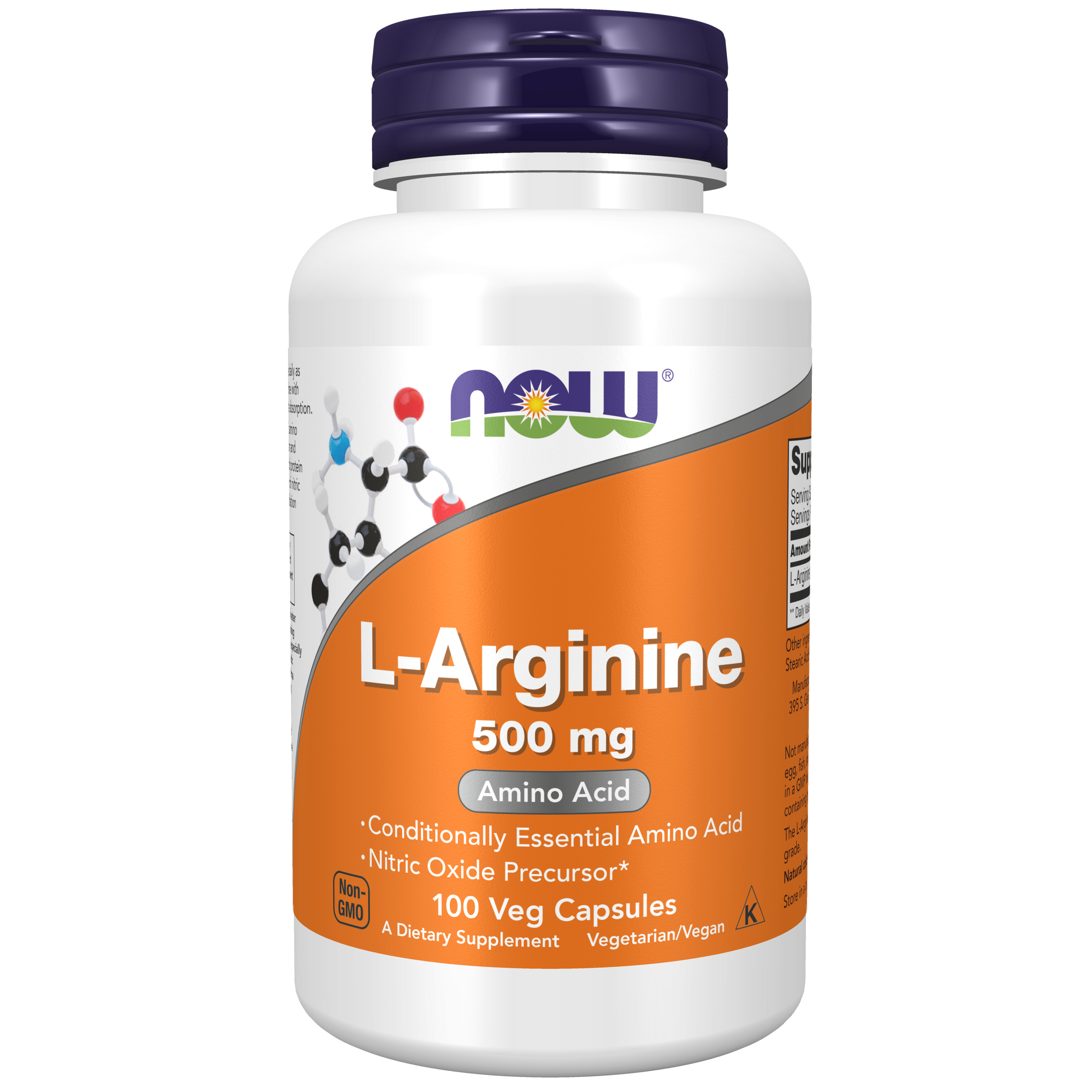 NOW Arginine 500 mg 100 kapslar