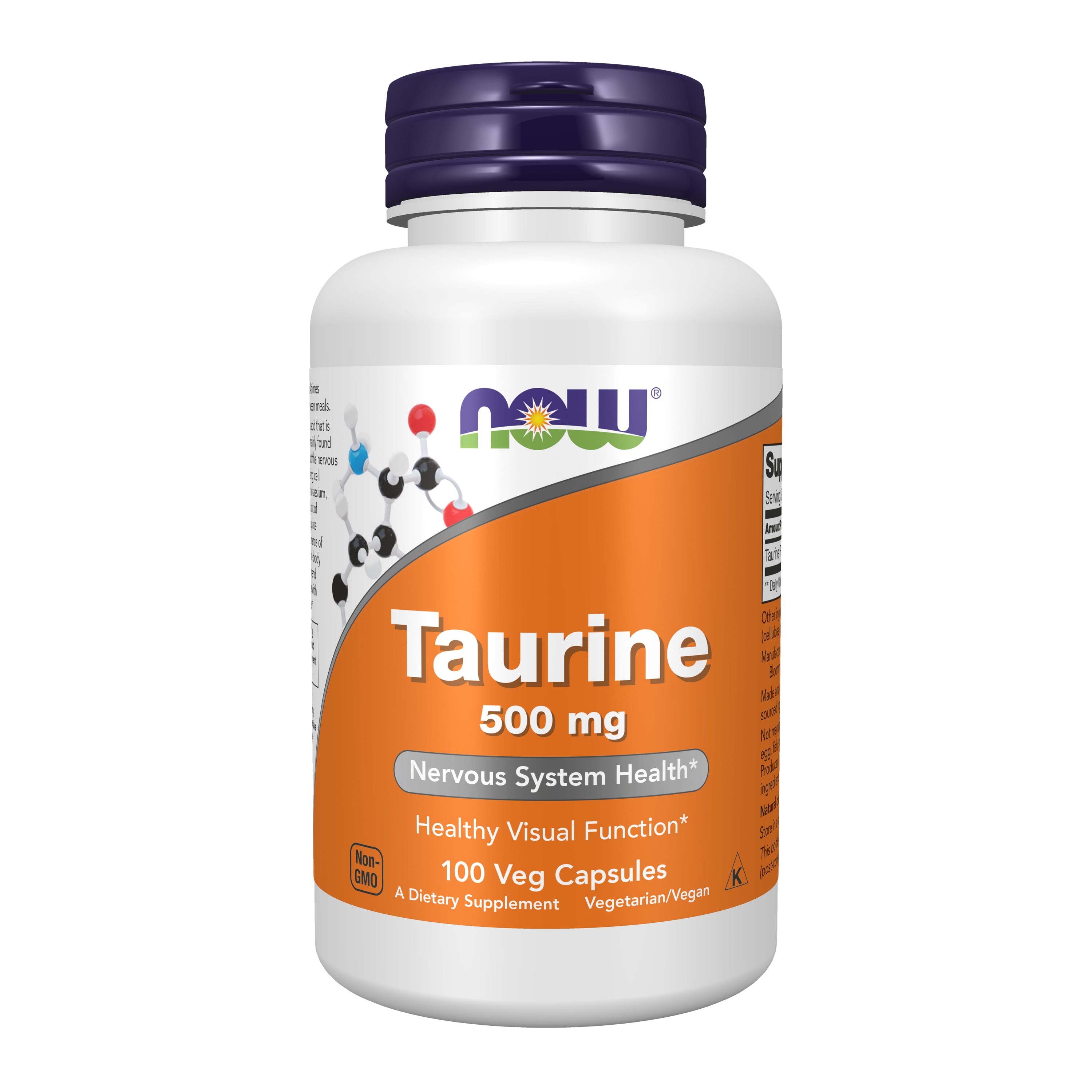 NOW Taurine 500 mg 100 kapslar