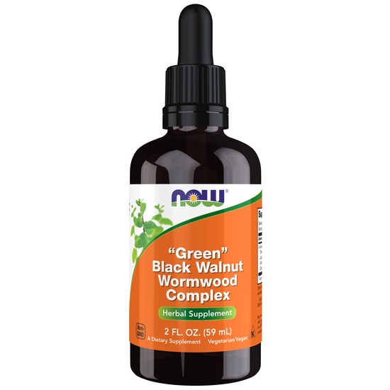 NOW Green Black Walnut Wormwood Complex Liquid 59 ml