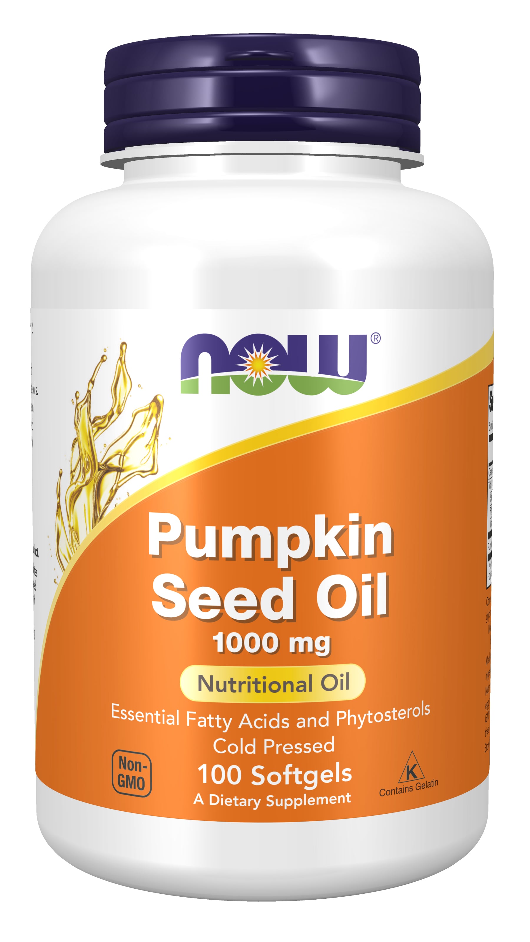 NOW Pumpkin Seed Oil 1000 mg 100 kapslar