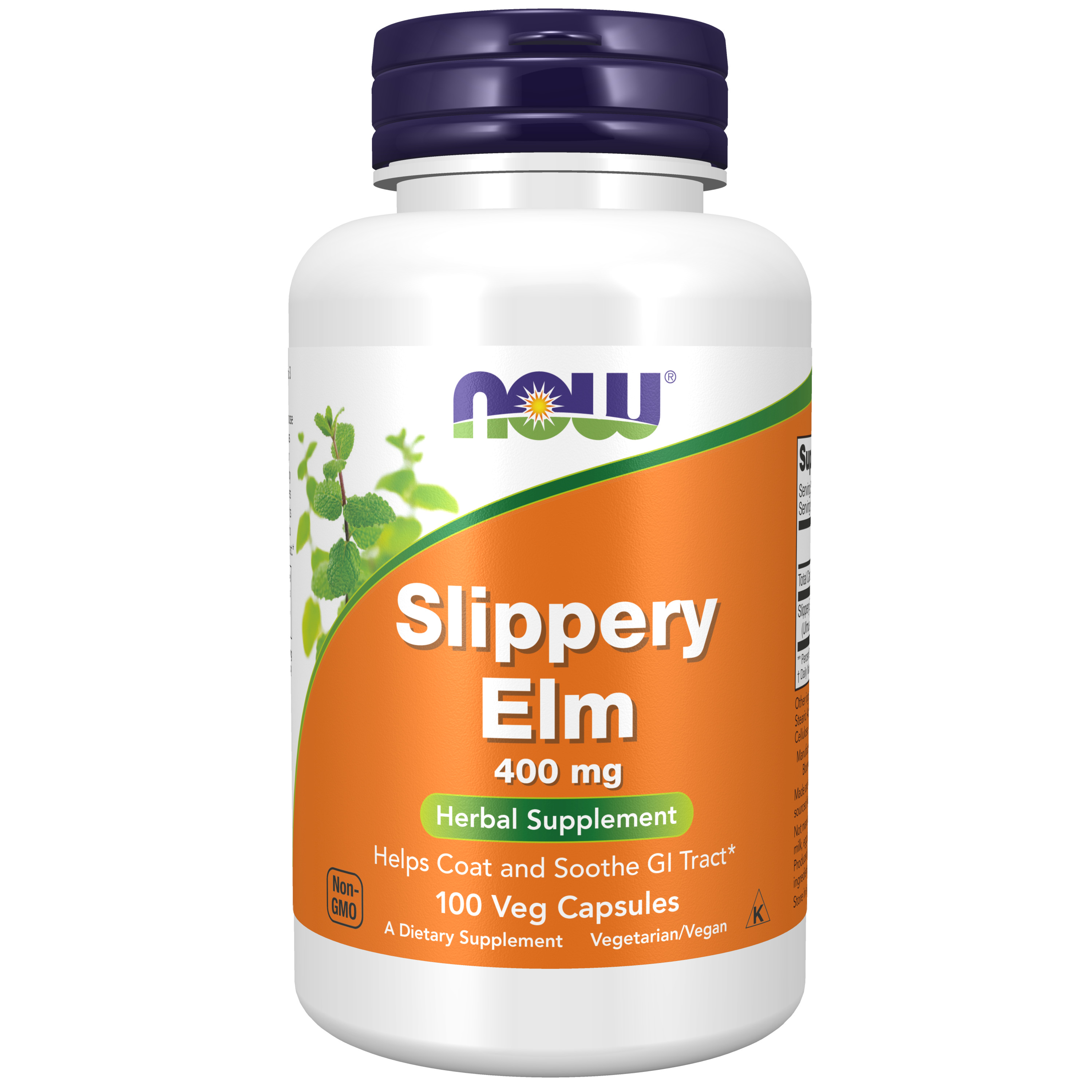 NOW Slippery Elm 400 mg 100 kapslar
