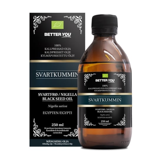 Better You Svartkumminolja EKO Kallpressad 250 ml