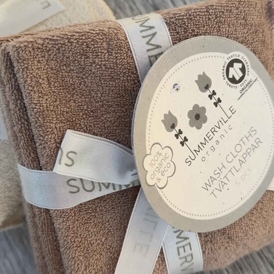 Summerville Tvättlappar Warm Taupe 5-pack 