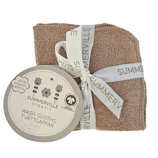 Summerville Tvättlappar Warm Taupe 5-pack 