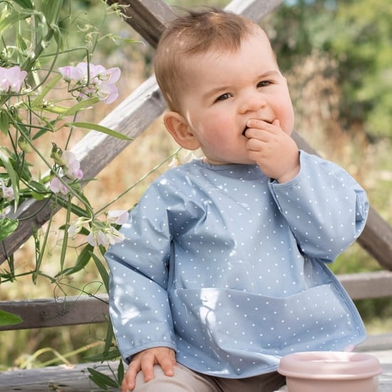 Summerville Haklapp med ärm Dusty Blue Dotty
