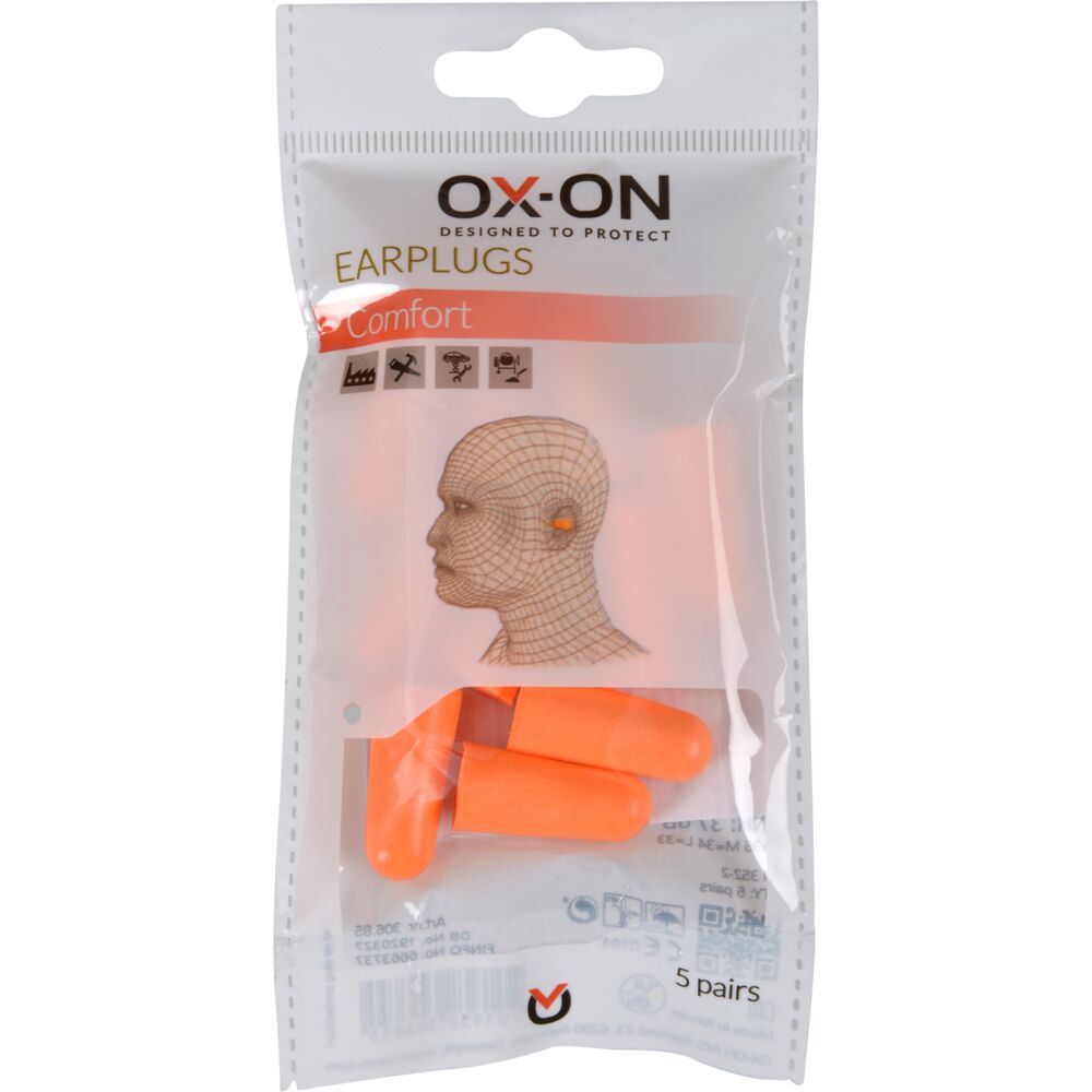 Ox-On Hörselproppar Comfort 5 par