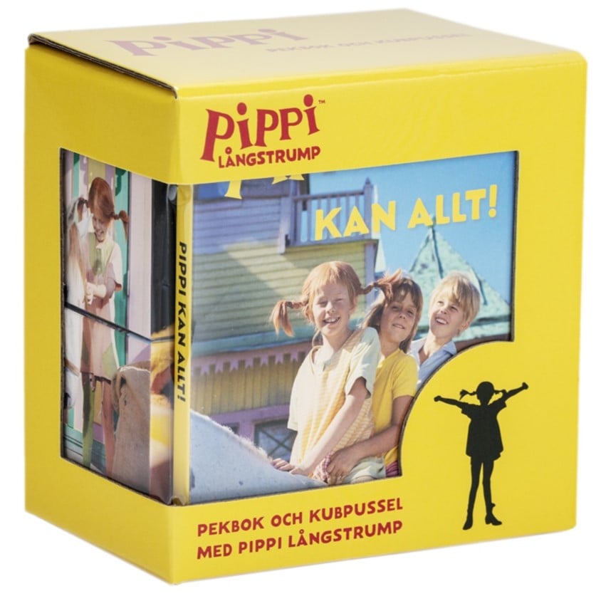Pippi kan allt Pekbok och Kubpussel