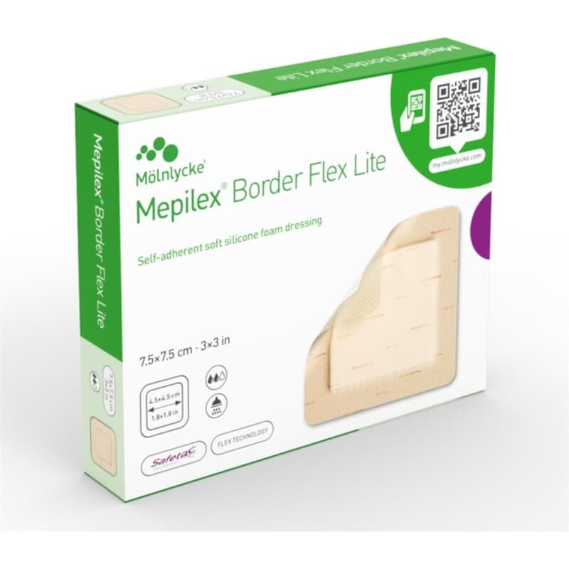 Mölnlycke Health Care Mepilex Border Flex Lite 7,5 x 7,5 cm 5 st