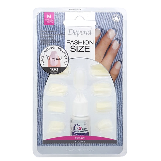 Depend Lösnaglar Fashion Size Medium 100 st