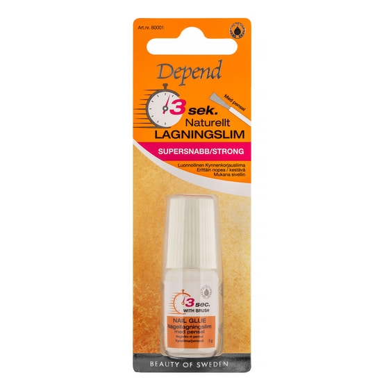 Depend 3 Sek. Naturellt Lagningslim 3 g