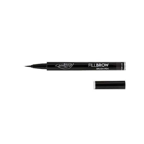 puroBIO Eyebrow Fillbrow Brush Pen Soft Black 04 0,7 ml