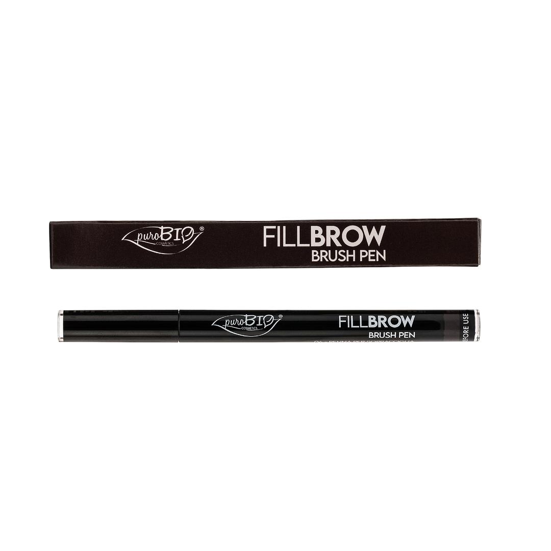 puroBIO Eyebrow Fillbrow Brush Pen Soft Black 04 0,7 ml