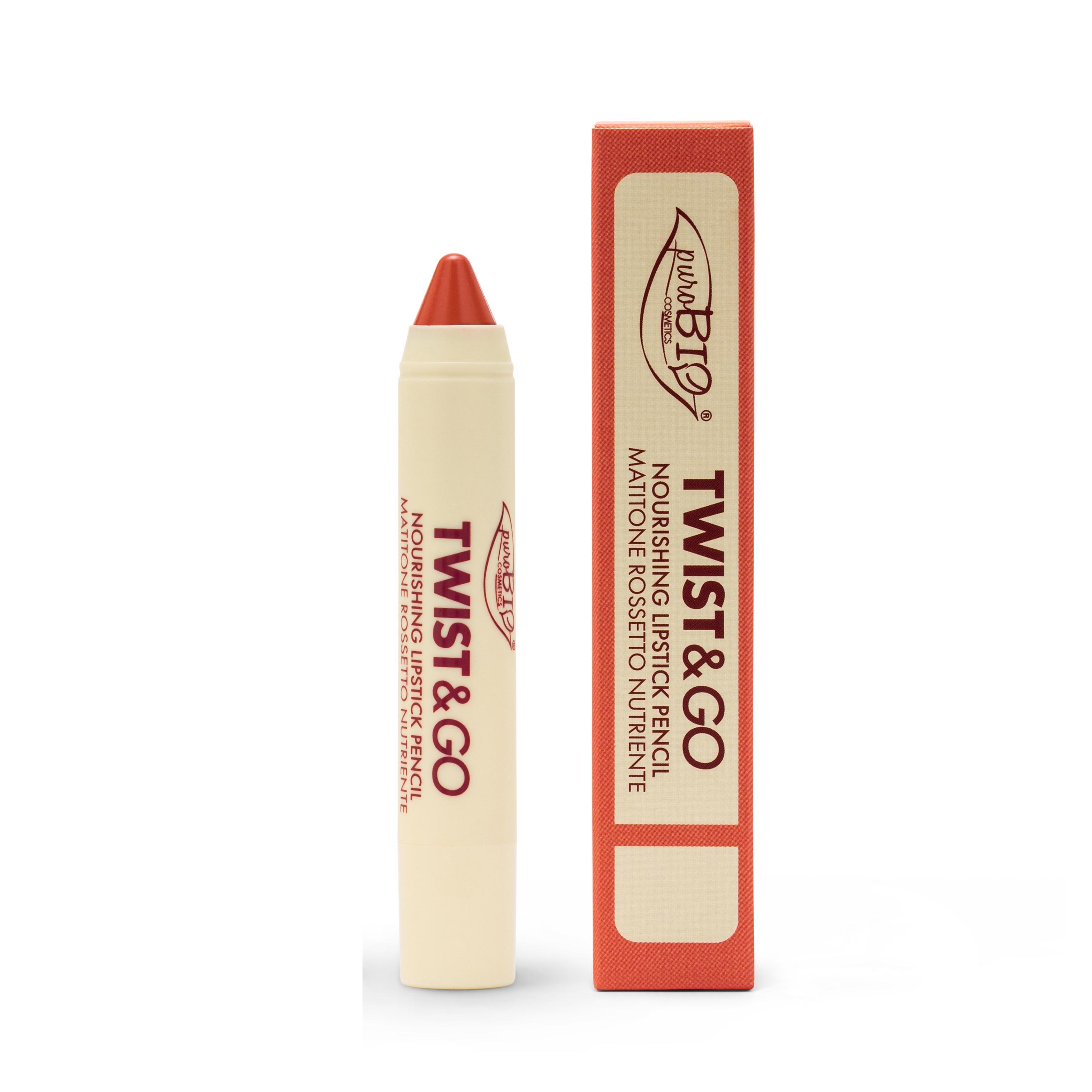 puroBIO Twist & Go Nourishing Lipstick Pencil 502 Peach Nude 2,9 g