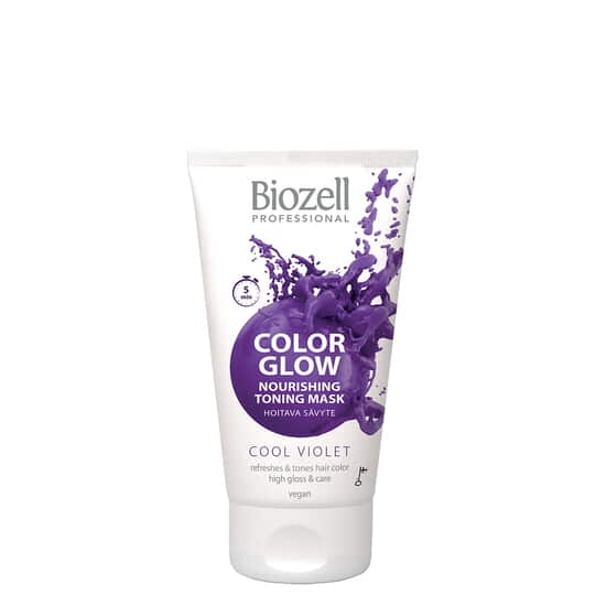 Biozell Color Glow Nourishing Toning Mask Cool Violet 150 ml