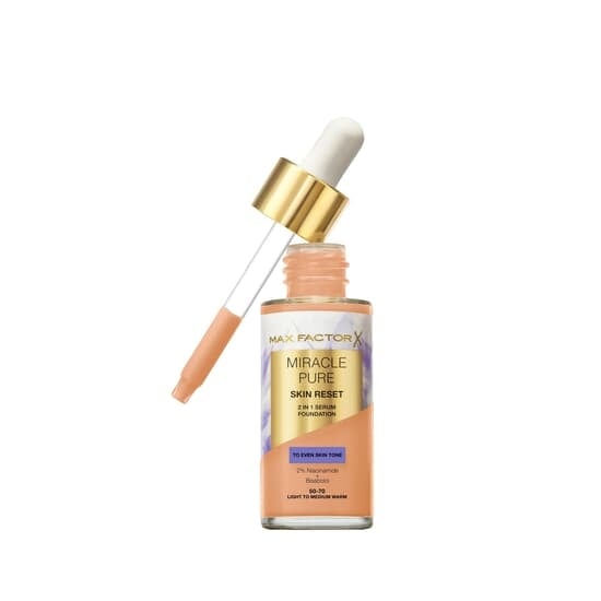 Max Factor Miracle Pure Skin Reset 2 In 1 Serum Foundation 80.5 Medium Warm 30 ml