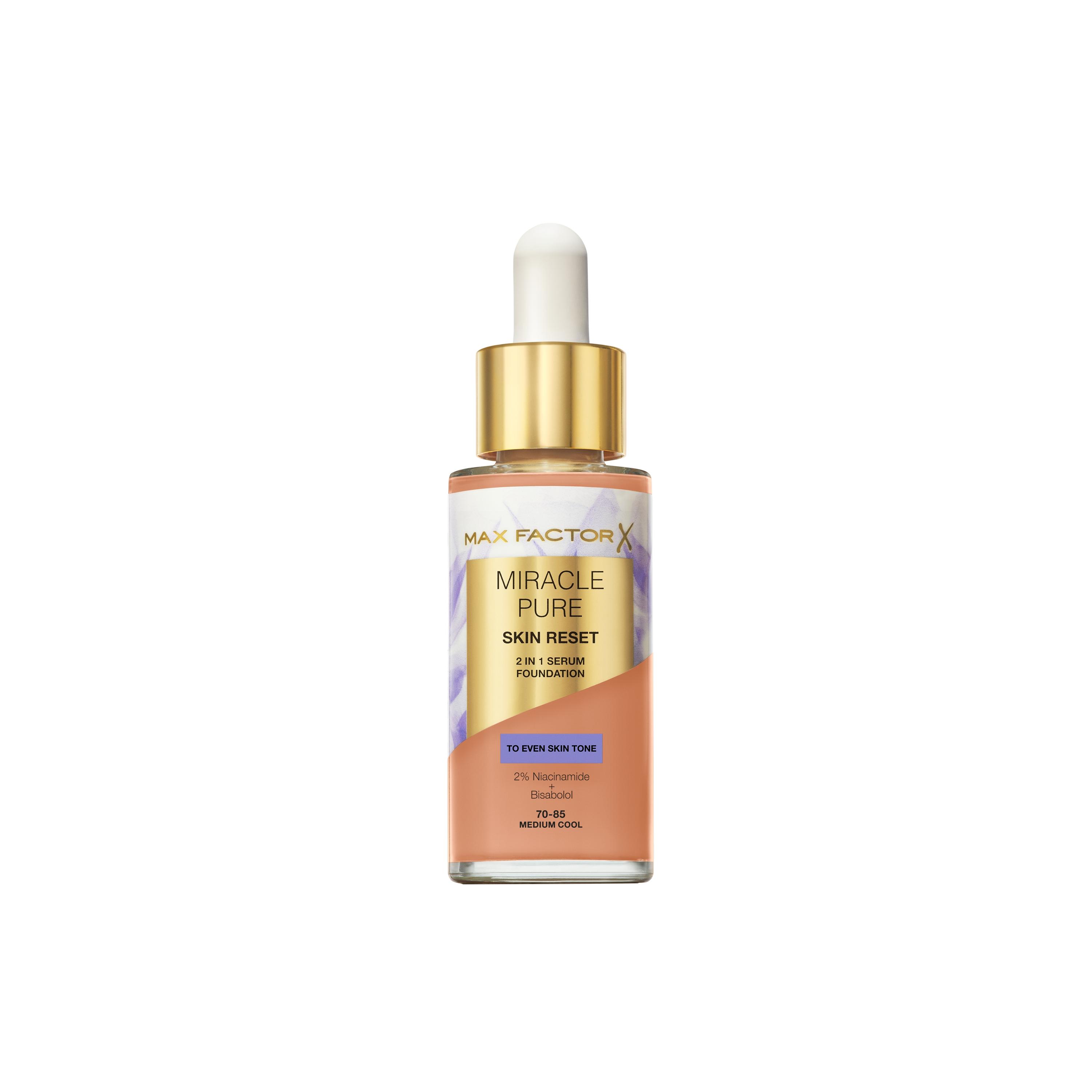 Max Factor Miracle Pure Skin Reset 2 In 1 Serum Foundation 85.5 Medium Cool 30 ml