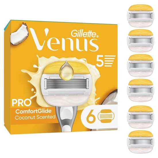 Gillette Venus Pro ComfortGlide Coconut & Olay Rakblad 6 st