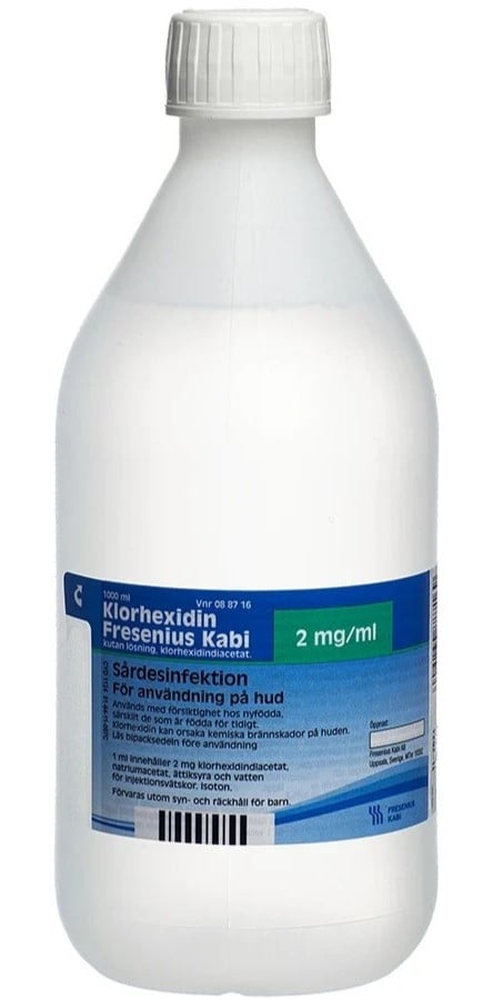 Fresenius Kabi Klorhexidin kutan lösning 2mg/ml 1000 ml
