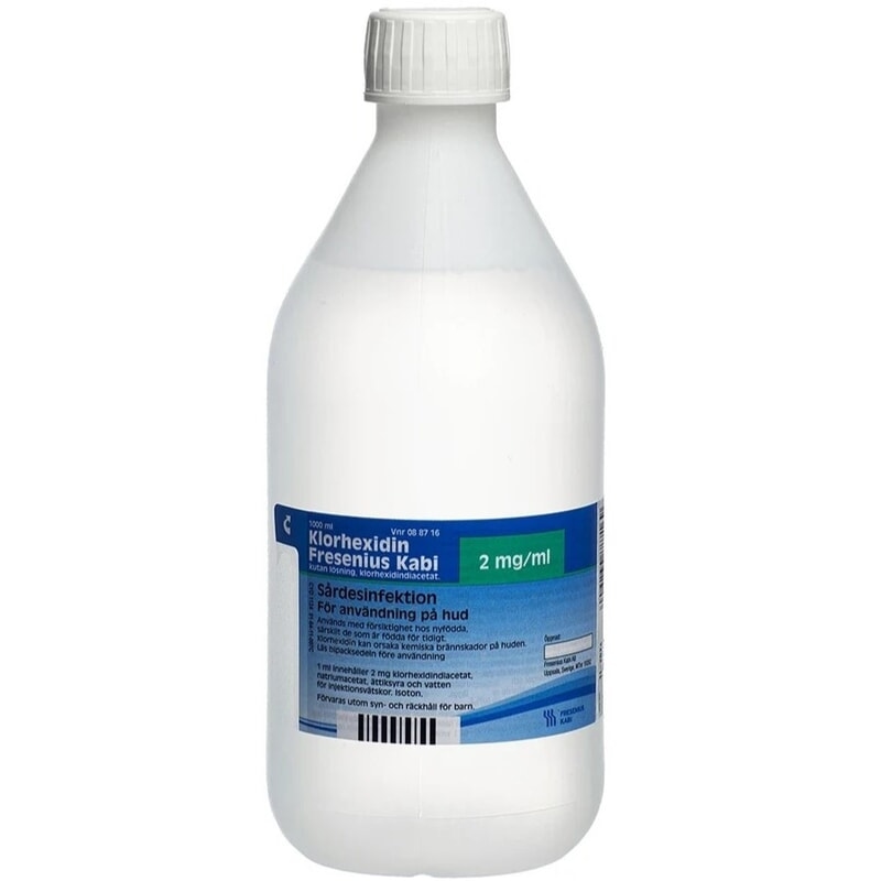 Fresenius Kabi Klorhexidin kutan lösning 2mg/ml 1000 ml