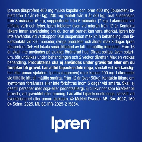 Ipren Filmdragerad Tablett 400 mg 30 st