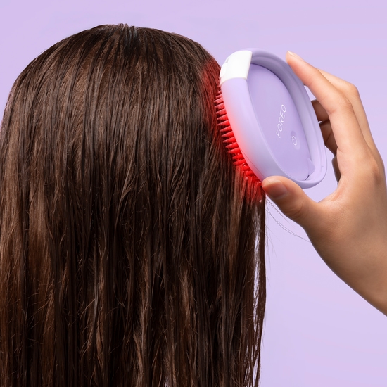 FOREO FLIP 4 Play Advanced LED Light Hairbrush I Lilac You!