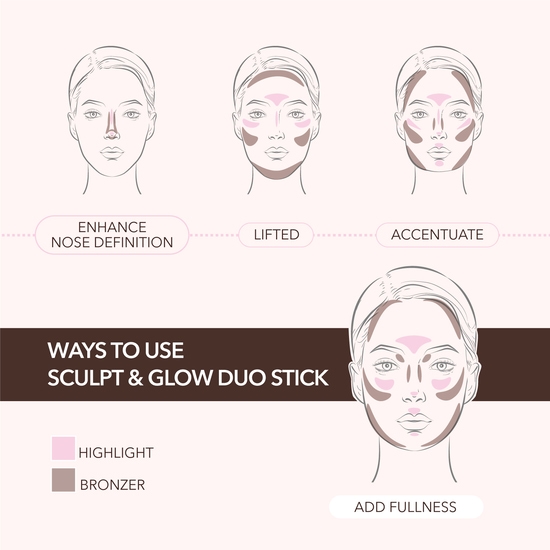 MOIRA Sculpt & Glow Duo Stick 400 Glowing Up!