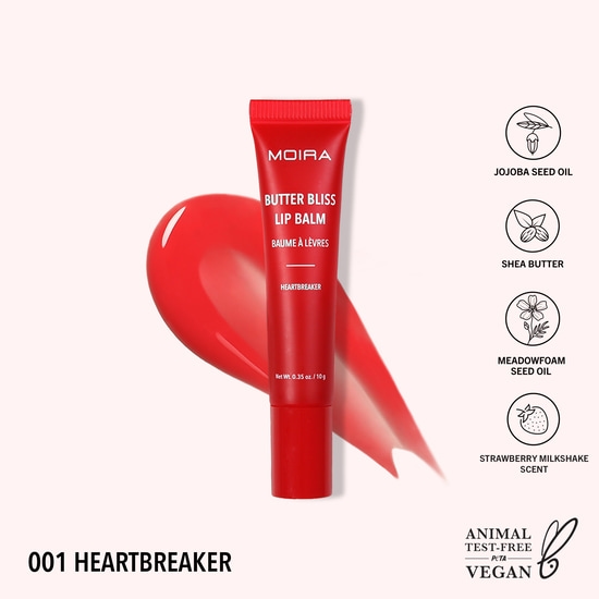 MOIRA Butter Bliss Lip Balm 001 Heartbreaker 10 g