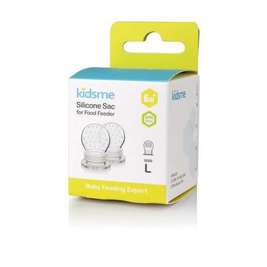 Kidsme Food Feeder Utbytespip 6m+ 2-pack