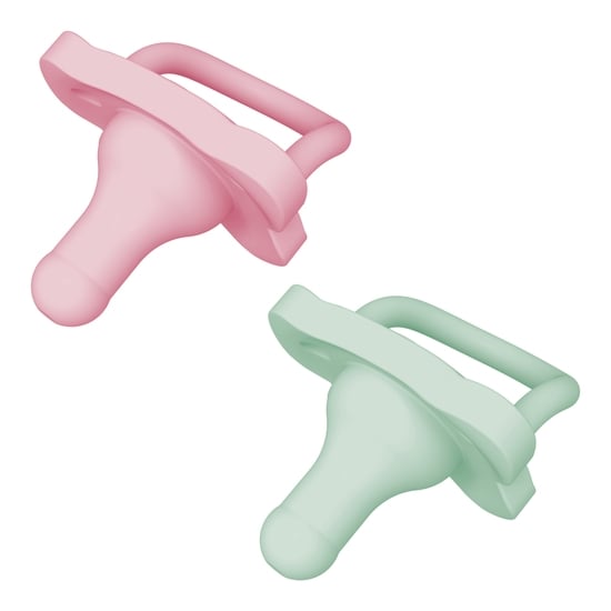 Dr Brown HappyPaci Silicone Soother 0-6m Pink/Green 2-pack