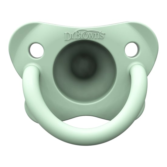 Dr Brown HappyPaci Silicone Soother 0-6m Blue/Green 2-pack