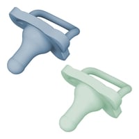 Dr Brown HappyPaci Silicone Soother 0-6m Blue/Green 2-pack
