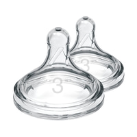 Dr Brown Level 3 Wide-Neck Silicone Options+ Nipple 2-pack