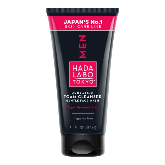 Hada Labo Tokyo MEN Hydrating Foam Cleanser Gentle Face Wash 150 ml