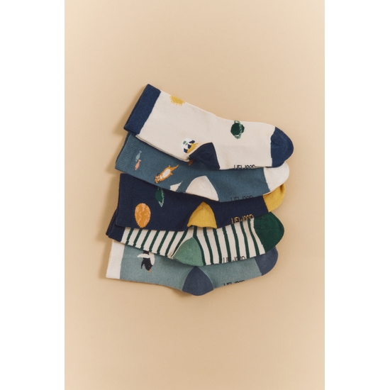 LIEWOOD Silas Strumpor Universe/Classic Navy strl 25/28 3-pack
