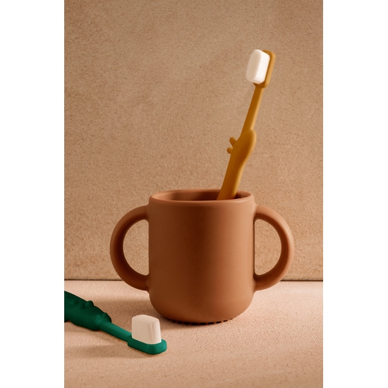LIEWOOD Fabio Babytandborste Yellow Mellow/Garden Green