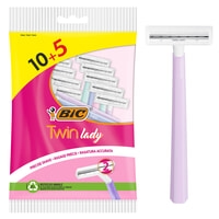 BIC Twin Lady Rakhyvlar 15-pack
