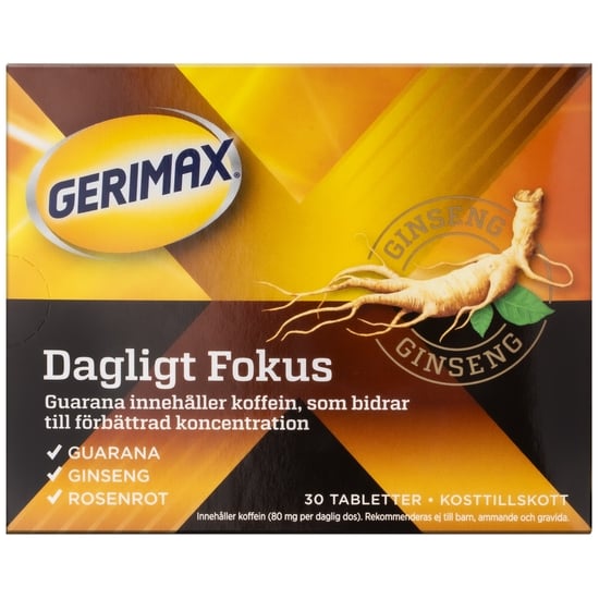 Gerimax Dagligt Fokus 30 tabletter