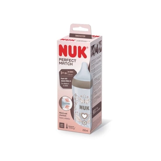 NUK Perfect Match Nappflaska Heart 260 ml