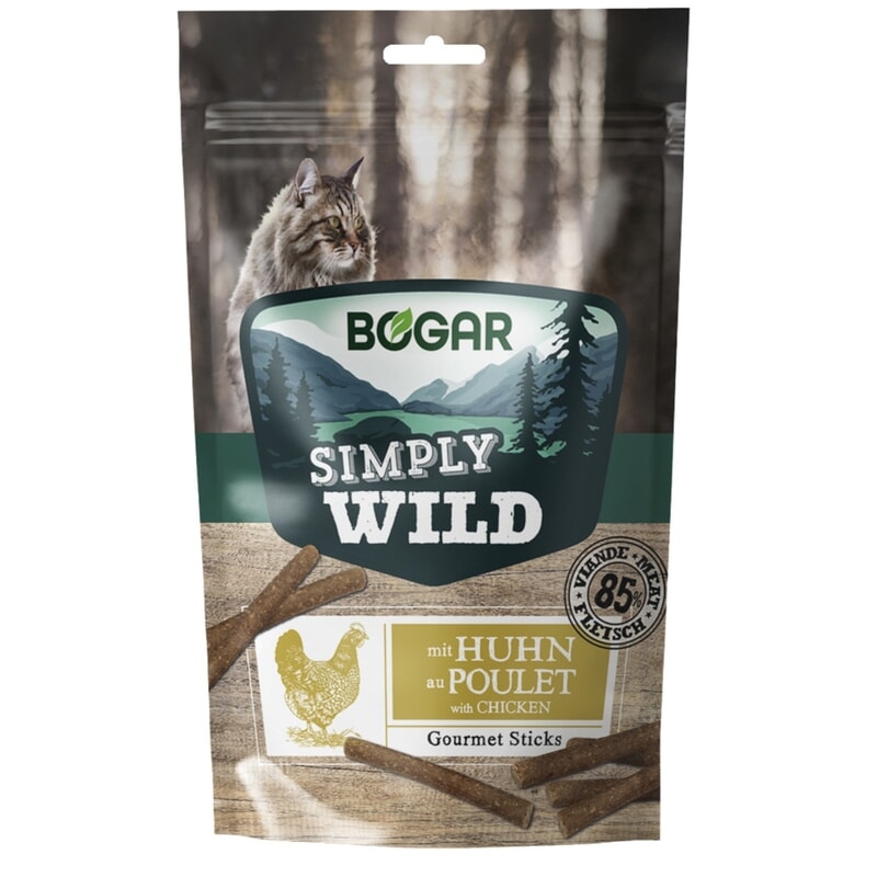 Bogar Simply Wild Sticks Chicken Katt 50 g