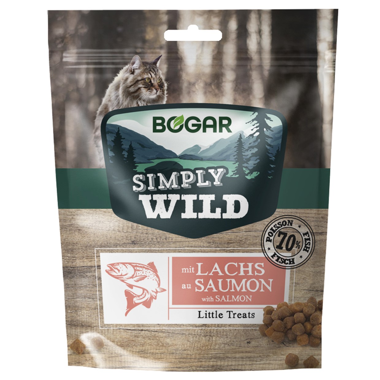 Bogar Simply Wild Little Treats Salmon Katt 50 g