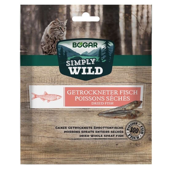 Bogar Simply Wild Dried Fish Katt 50 g