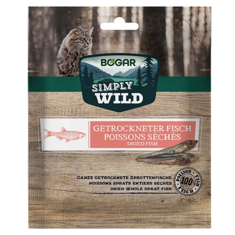 Bogar Simply Wild Dried Fish Katt 50 g